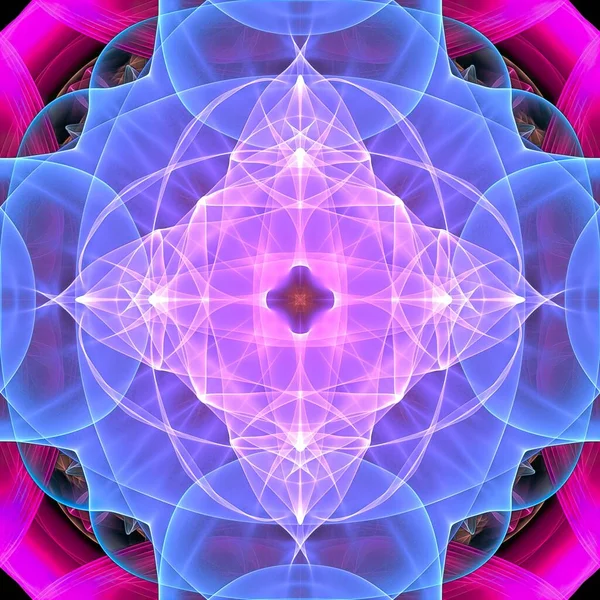 Arka plan deco simetrik soyut, Mandala 'da kutsal geometri ile kusursuz.