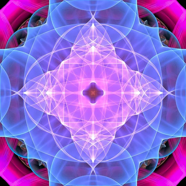 Hintergrund Deco Symmetrisch Abstrakt Nahtlos Mit Heiliger Geometrie Mandala Stockfoto
