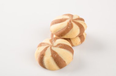 tanımlama bilgilerini veya bir arka plan üzerinde Danimarka kurabiyeleri.