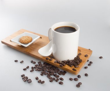 kahve veya kahve bisküvi bir arka plan üzerinde.