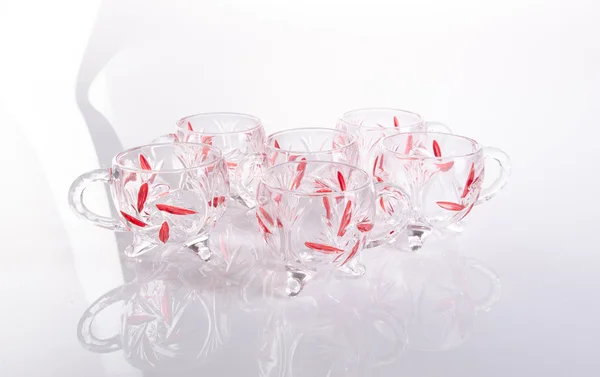 Glass cup. glass cup on a background. glass cup on a background — Stock Photo, Image