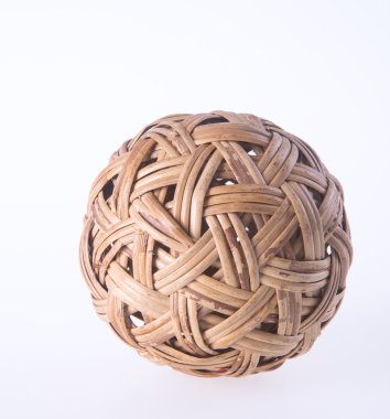 Top. arka plan üzerinde Rattan topu. Rattan topu arka planda.