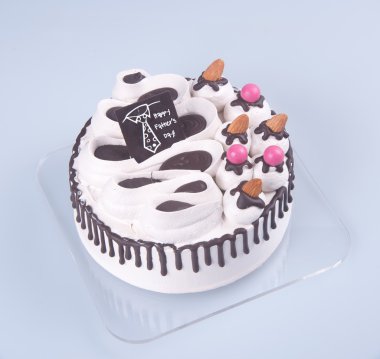 kek ya da pasta dondurma arka plan üzerinde.