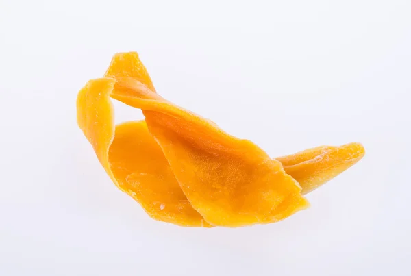 Mango trocken oder getrocknete Mango-Scheiben auf Hintergrund. — Stockfoto