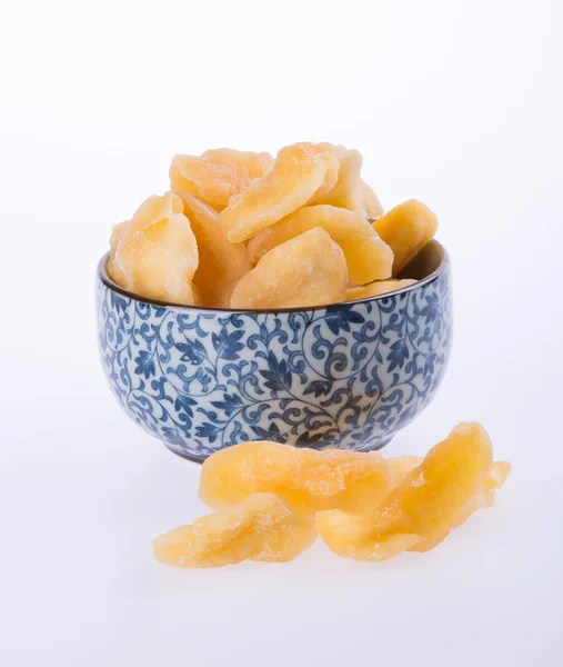 Apple dry in bowl or dried apple slices. — Stock Photo, Image