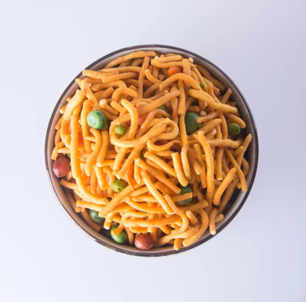 Murukku o tradizionale spuntino indiano su sfondo . — Foto Stock