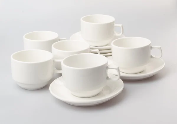 Tee-Set oder Porzellan-Tee-Set auf Hintergrund. — Stockfoto