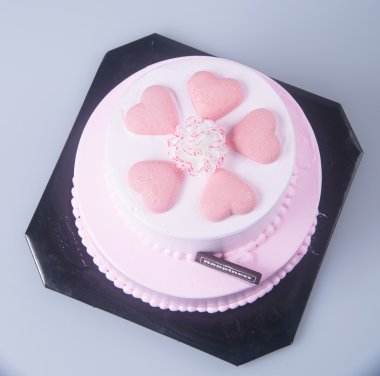 kek ya da anneler günü pastası bir arka plan üzerinde.