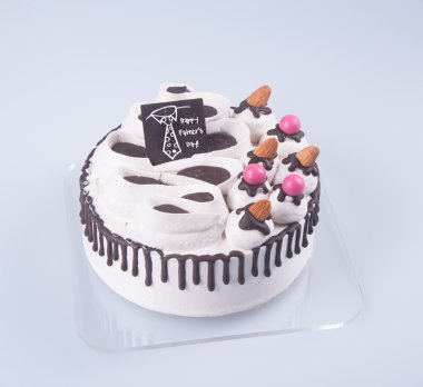 kek ya da pasta dondurma arka plan üzerinde.