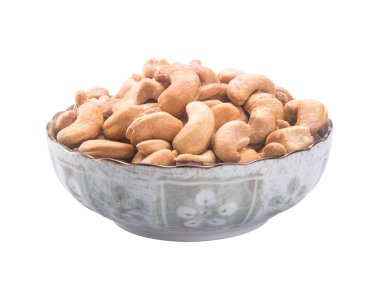 Kafayı yemiş. arka planda kaju fıstığı