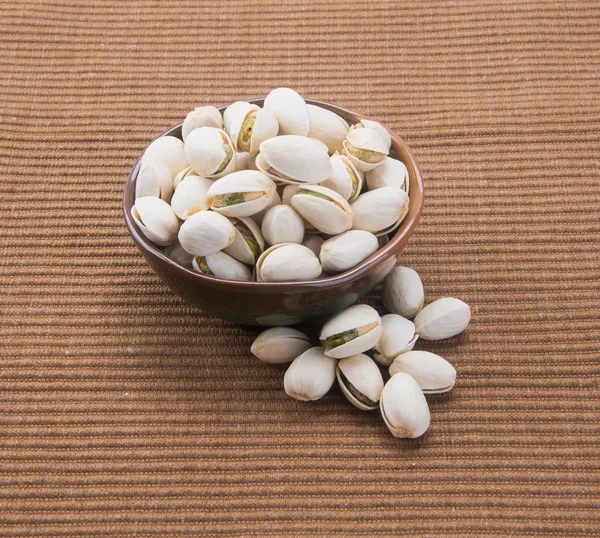 Nuts. pistachios on the background — Stock Photo, Image