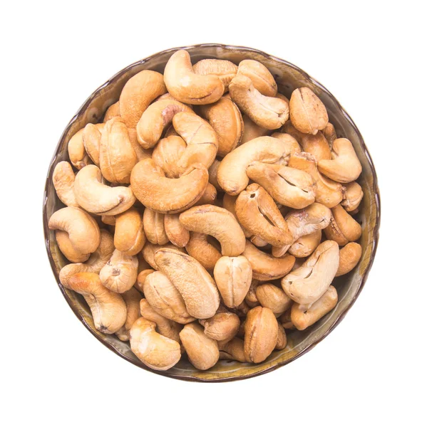 Nüsse. Cashewnüsse auf dem Hintergrund — Stockfoto
