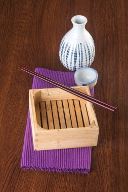 Japon mutfağı. arka planda aşkına