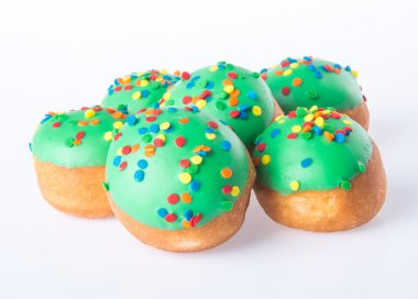 arka planda tatlı mini donut