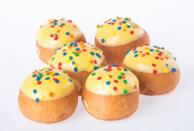 arka planda tatlı mini donut