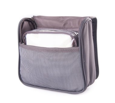 bir arka plan üzerine tuvalet çantası