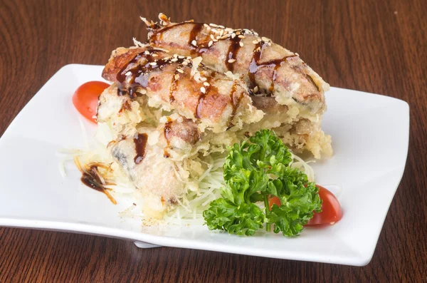 Japanse keuken. Unagi of paling op de achtergrond — Stockfoto