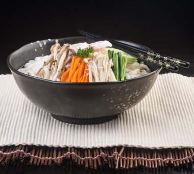 Japon mutfağı. Udon arka planda