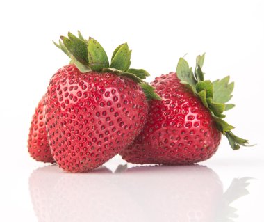 arka plan üzerinde taze çilek