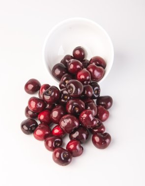 färska körsbär bär på bakgrund