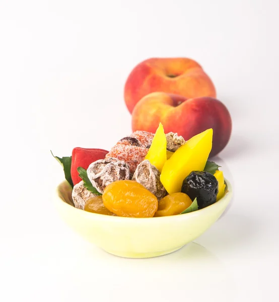 Preserved fruits & Dried fruits. Food Snack on a Background — Stock Photo, Image