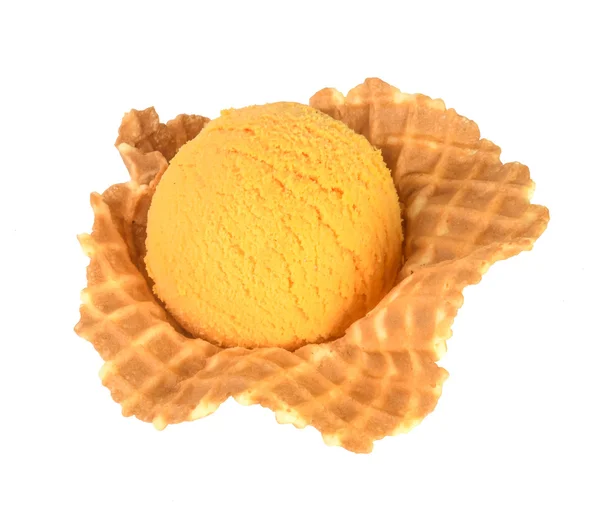 Ice cream. mango ice cream on a background — Stock Photo, Image