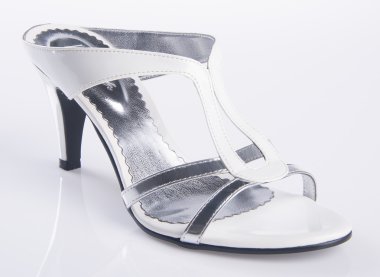 Ayakkabı. bir arka plan üzerinde kadın sandalet