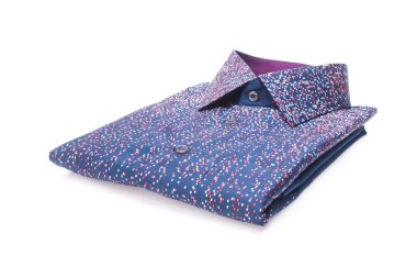 gömlek. bir arka plan üzerinde katlanmış erkek gömlek