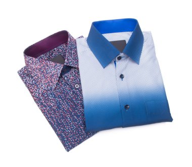 gömlek. bir arka plan üzerinde katlanmış erkek gömlek