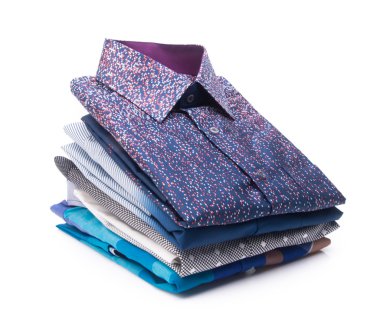 gömlek. bir arka plan üzerinde katlanmış erkek gömlek