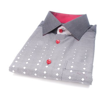 gömlek. bir arka plan üzerinde katlanmış erkek gömlek