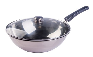 Pan. bir arka plan üzerinde tava