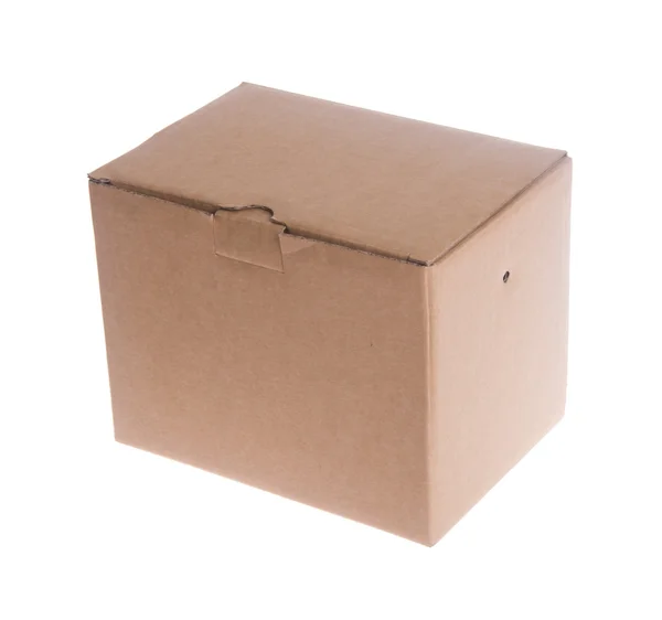 Коробка. картонная коробка на заднем плане — стоковое фото