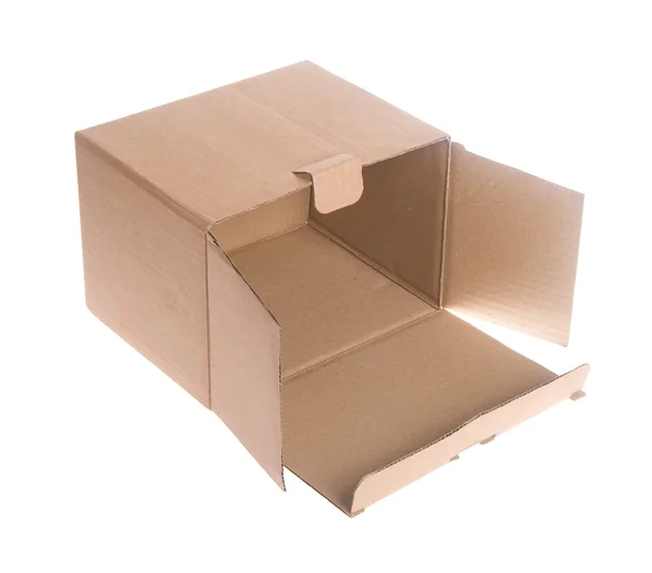 Box. cardboard box on the background — Stock Photo, Image