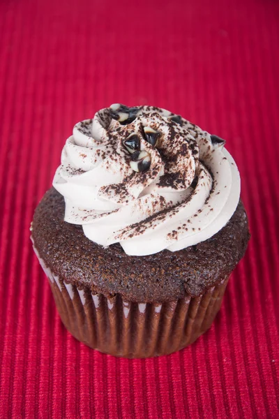 Cupcake. chocolate cupcakes on the background — Stock Photo, Image