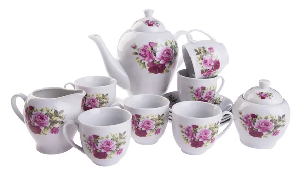 Tea sets. tea sets on a background — Stock Photo, Image