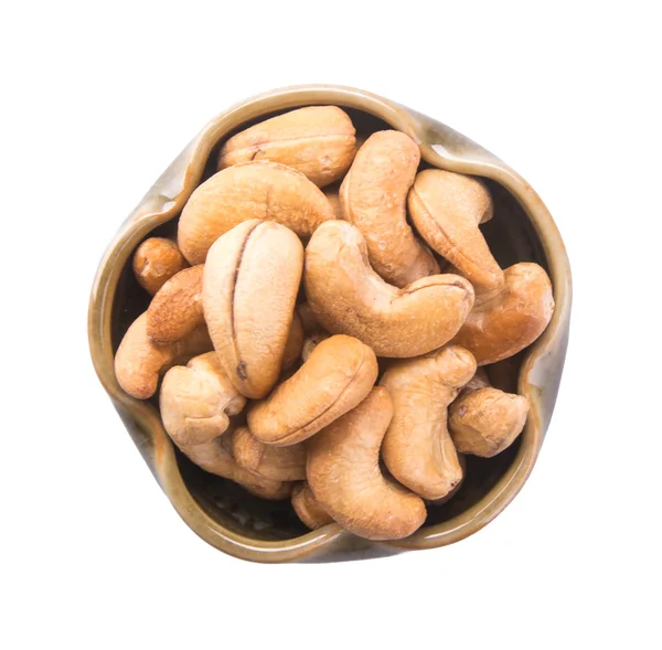 Nüsse. Cashewnüsse auf dem Hintergrund — Stockfoto