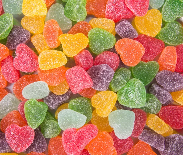 Süßigkeiten. Gelee-Bonbons auf einem Hintergrund. Gelee-Bonbons auf dem Rücken — Stockfoto