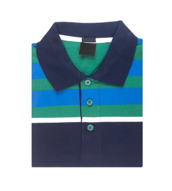 gömlek. erkek polo gömlek bir arka plan üzerinde katlanmış.