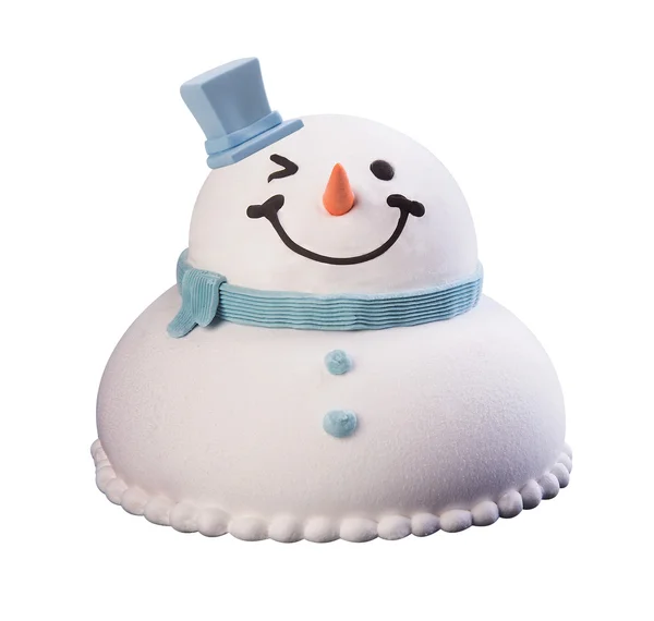 Gâteau. gâteaux bonhomme de neige de Noël sur un fond. gâteaux de Noël o — Photo