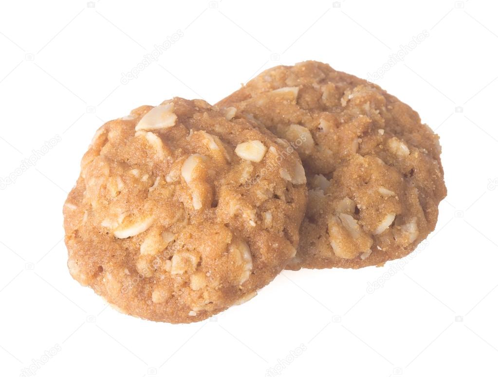 cookie with almond on the background. cookie with almond on the 