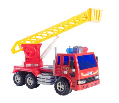 Oyuncak araba. oyuncak yangın araba arka plan üzerinde. backgro oyuncak yangın araba