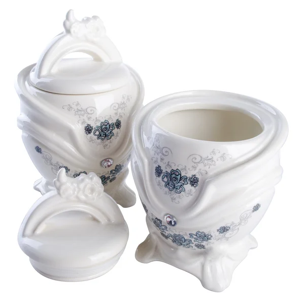 Barattolo. vaso di ceramica su sfondo. vaso di ceramica su uno sfondo . — Foto Stock