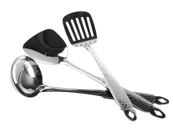 Kuchyňské potřeby. kuchyňské utensilson na pozadí. kuchyňské without — Stock fotografie