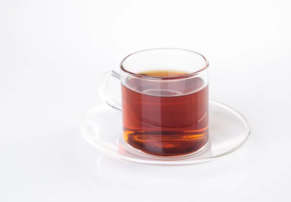 Tea in glass cup on a background. Tea in glass cup on a backgrou — Stock Photo, Image