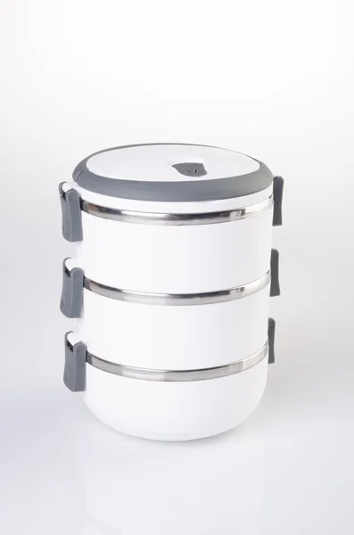 Food Container Tiffin, Food Container on background. — Stock Photo, Image