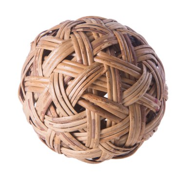 Top. arka plan üzerinde Rattan topu. Rattan topu arka planda.