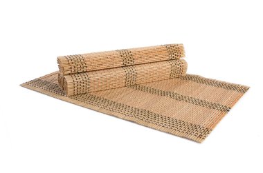 Bambu hasır. Bambu hasır bir arka plan üzerinde. Bambu hasır. Bambu hasır o