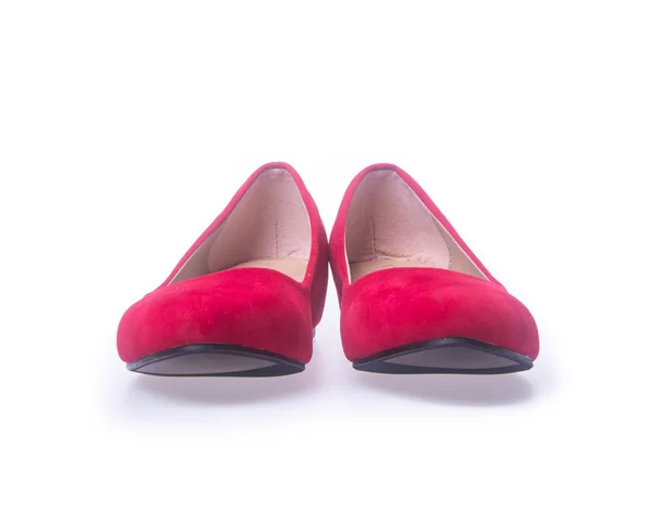 Zapato. zapatos de mujer rojos y de moda sobre un fondo . —  Fotos de Stock