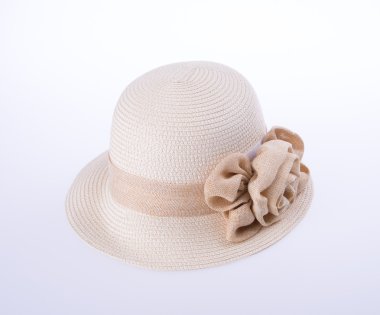 Bayan ya da çiçek ile oldukça hasır şapka şapka.